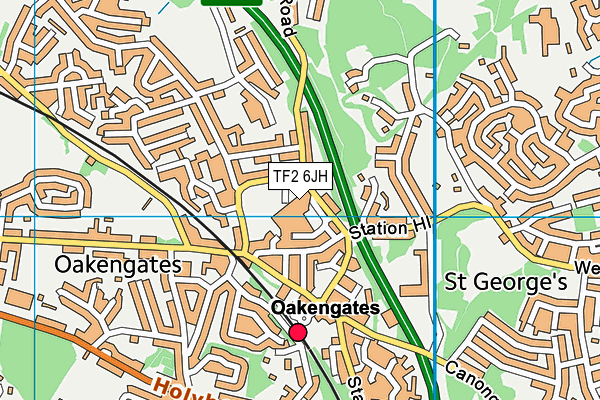 TF2 6JH map - OS VectorMap District (Ordnance Survey)