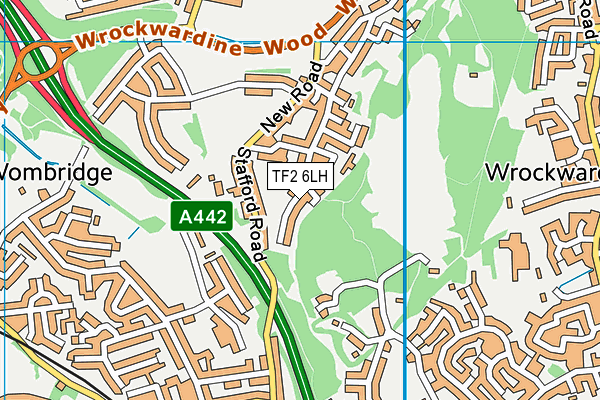 TF2 6LH map - OS VectorMap District (Ordnance Survey)