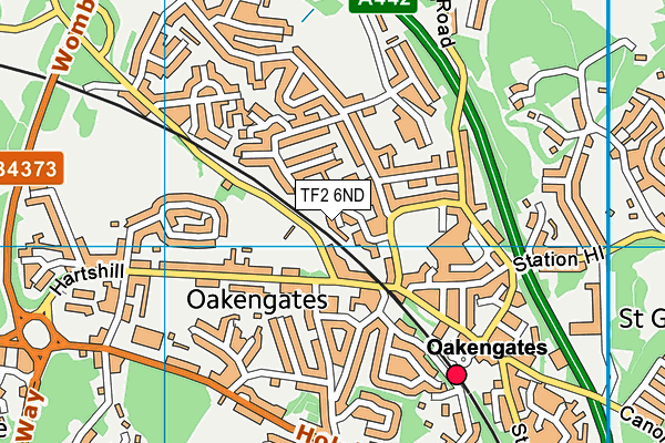 TF2 6ND map - OS VectorMap District (Ordnance Survey)