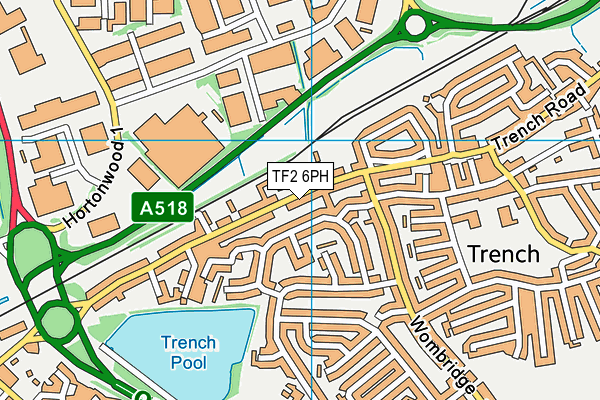 TF2 6PH map - OS VectorMap District (Ordnance Survey)
