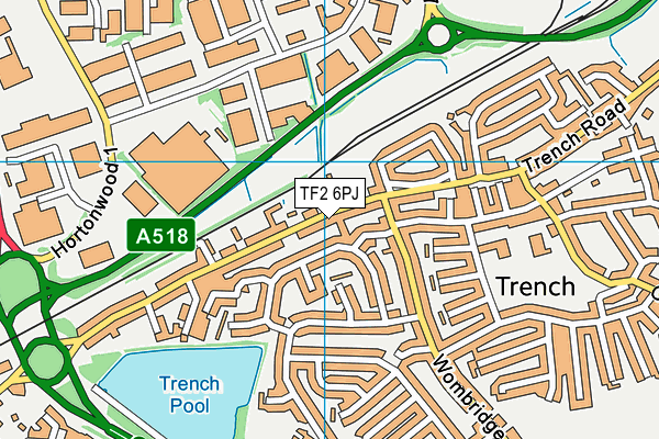 TF2 6PJ map - OS VectorMap District (Ordnance Survey)