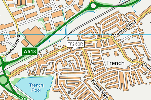 TF2 6QR map - OS VectorMap District (Ordnance Survey)