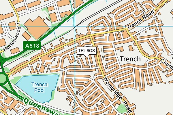 TF2 6QS map - OS VectorMap District (Ordnance Survey)