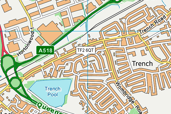 TF2 6QT map - OS VectorMap District (Ordnance Survey)