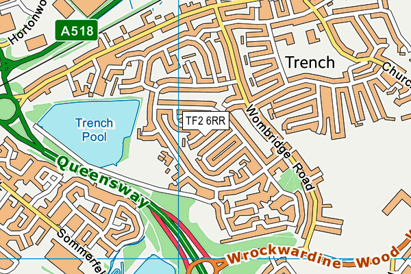 TF2 6RR map - OS VectorMap District (Ordnance Survey)
