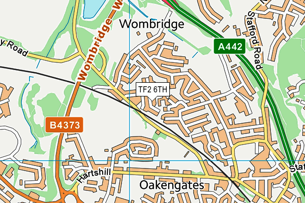 TF2 6TH map - OS VectorMap District (Ordnance Survey)