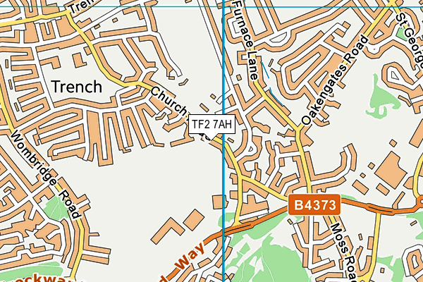 TF2 7AH map - OS VectorMap District (Ordnance Survey)
