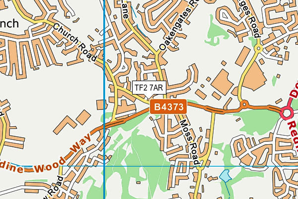 TF2 7AR map - OS VectorMap District (Ordnance Survey)