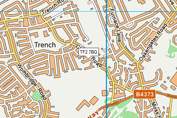 TF2 7BQ map - OS VectorMap District (Ordnance Survey)