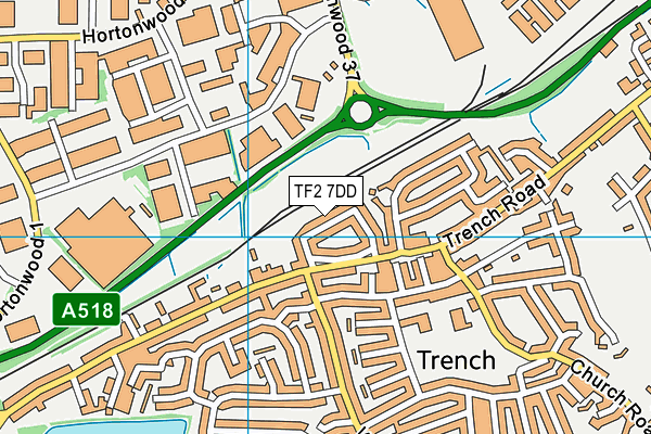TF2 7DD map - OS VectorMap District (Ordnance Survey)