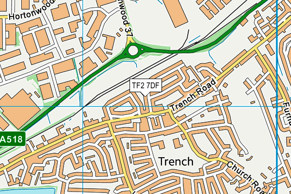 TF2 7DF map - OS VectorMap District (Ordnance Survey)