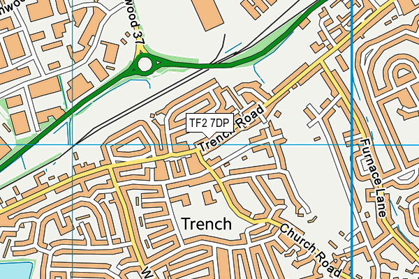 TF2 7DP map - OS VectorMap District (Ordnance Survey)