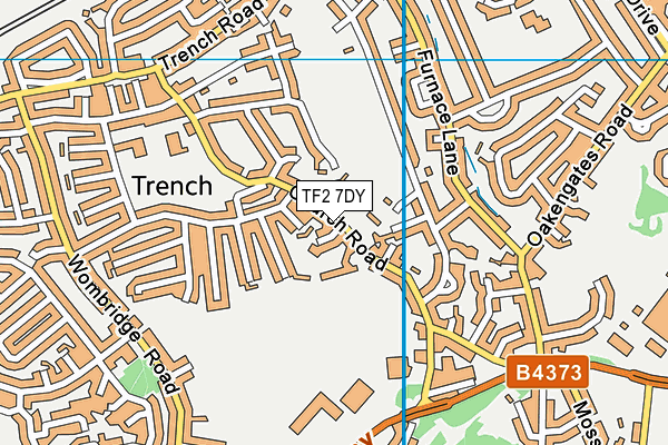 TF2 7DY map - OS VectorMap District (Ordnance Survey)