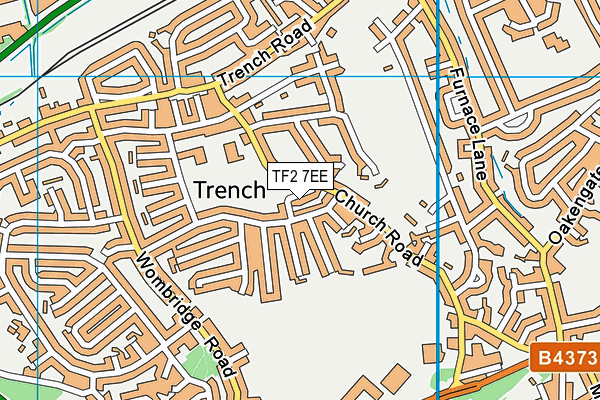 TF2 7EE map - OS VectorMap District (Ordnance Survey)