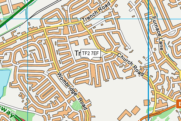 TF2 7EF map - OS VectorMap District (Ordnance Survey)