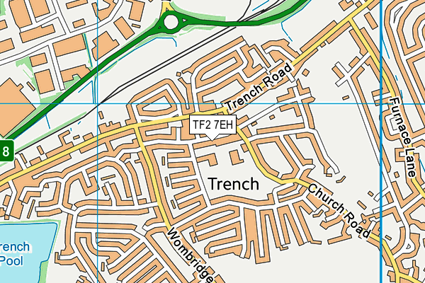 TF2 7EH map - OS VectorMap District (Ordnance Survey)