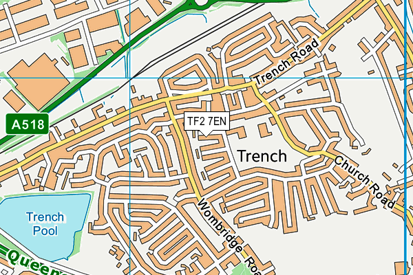 TF2 7EN map - OS VectorMap District (Ordnance Survey)