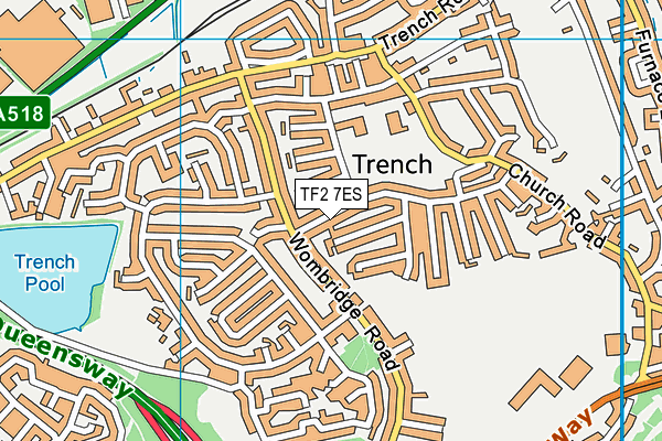 TF2 7ES map - OS VectorMap District (Ordnance Survey)
