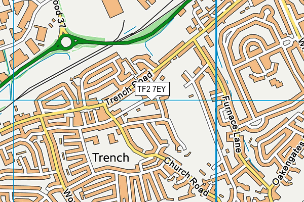 TF2 7EY map - OS VectorMap District (Ordnance Survey)
