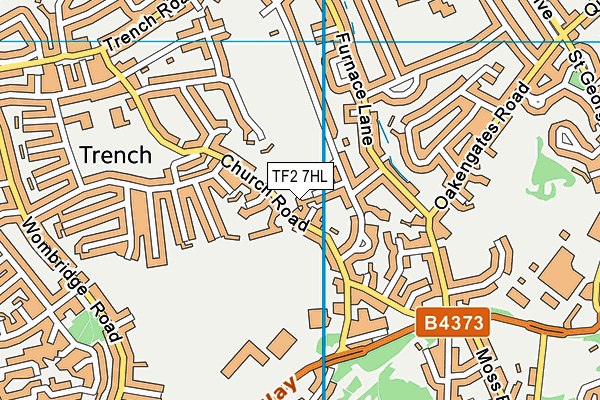TF2 7HL map - OS VectorMap District (Ordnance Survey)