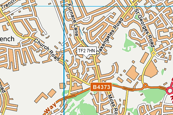 TF2 7HN map - OS VectorMap District (Ordnance Survey)
