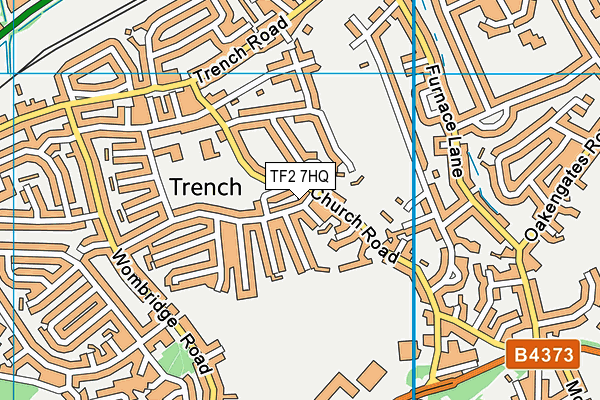 TF2 7HQ map - OS VectorMap District (Ordnance Survey)