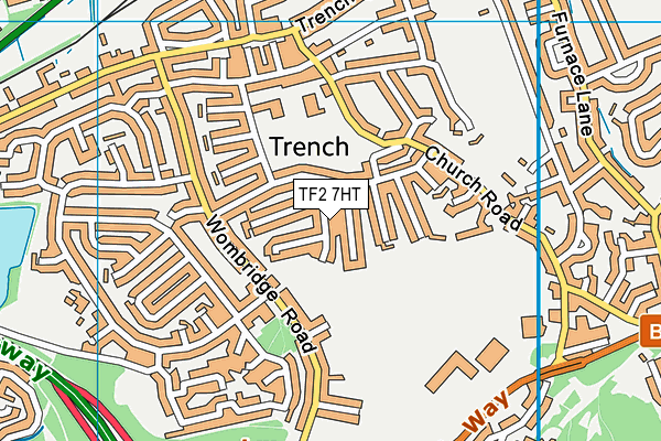 TF2 7HT map - OS VectorMap District (Ordnance Survey)