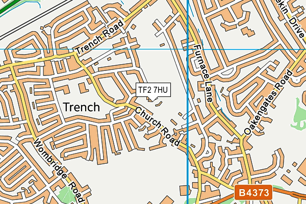 TF2 7HU map - OS VectorMap District (Ordnance Survey)