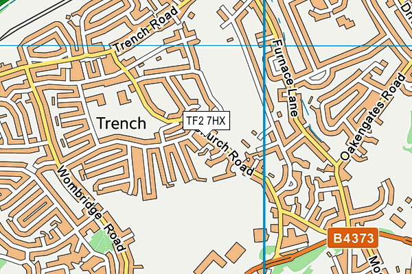 TF2 7HX map - OS VectorMap District (Ordnance Survey)