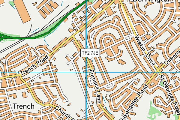 TF2 7JE map - OS VectorMap District (Ordnance Survey)