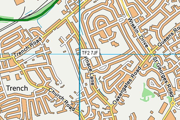 TF2 7JF map - OS VectorMap District (Ordnance Survey)