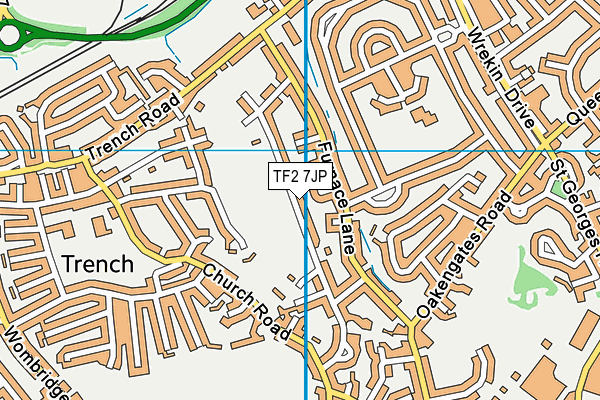 TF2 7JP map - OS VectorMap District (Ordnance Survey)