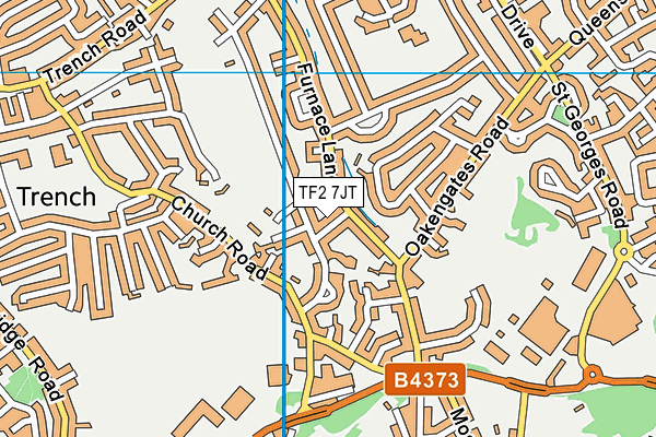 TF2 7JT map - OS VectorMap District (Ordnance Survey)
