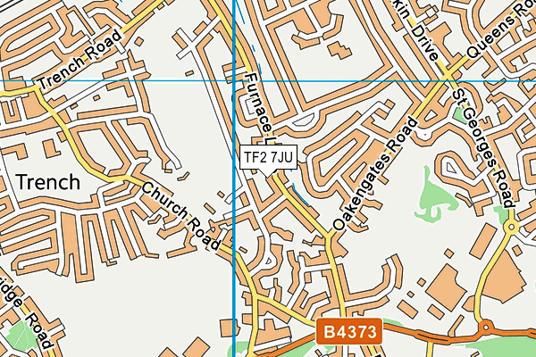 TF2 7JU map - OS VectorMap District (Ordnance Survey)