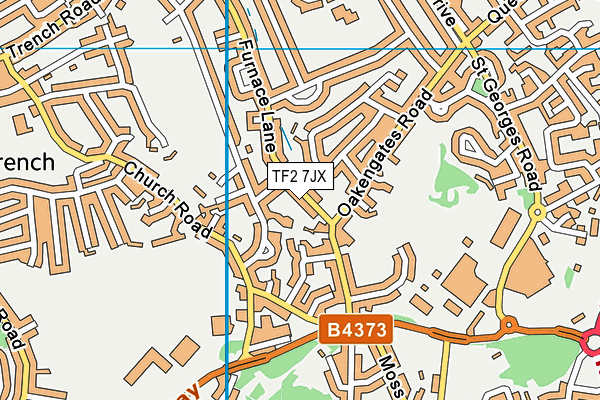 TF2 7JX map - OS VectorMap District (Ordnance Survey)