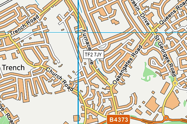 TF2 7JY map - OS VectorMap District (Ordnance Survey)