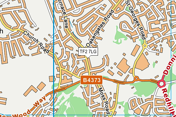 TF2 7LG map - OS VectorMap District (Ordnance Survey)
