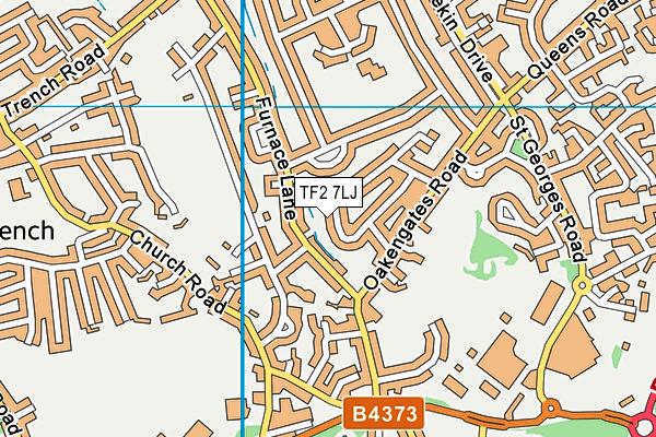 TF2 7LJ map - OS VectorMap District (Ordnance Survey)