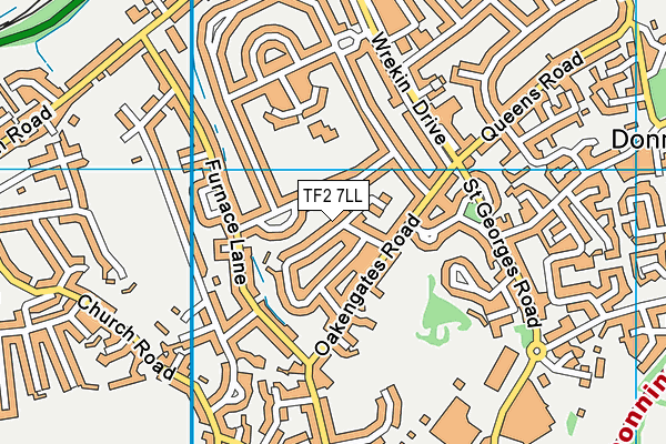 TF2 7LL map - OS VectorMap District (Ordnance Survey)