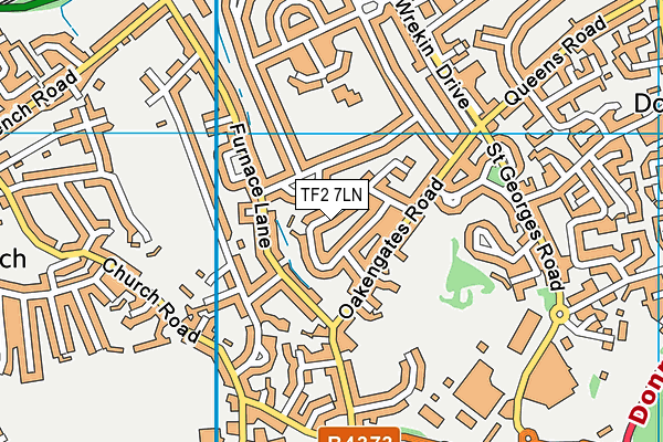 TF2 7LN map - OS VectorMap District (Ordnance Survey)