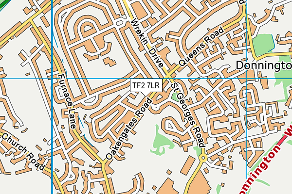 TF2 7LR map - OS VectorMap District (Ordnance Survey)