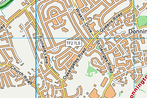 TF2 7LS map - OS VectorMap District (Ordnance Survey)