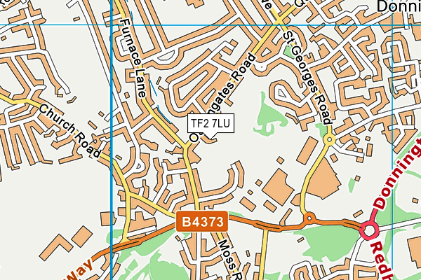 TF2 7LU map - OS VectorMap District (Ordnance Survey)