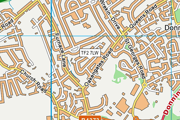TF2 7LW map - OS VectorMap District (Ordnance Survey)