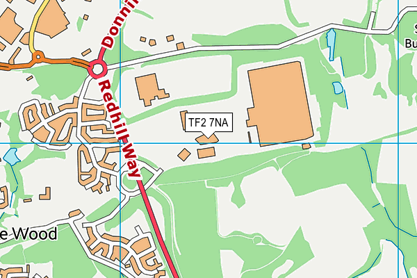 TF2 7NA map - OS VectorMap District (Ordnance Survey)