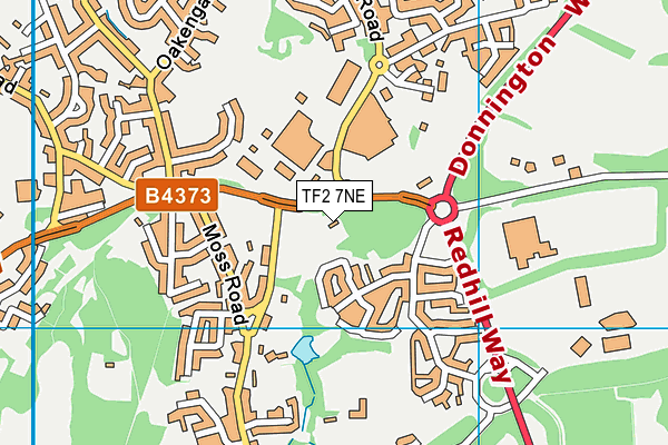 TF2 7NE map - OS VectorMap District (Ordnance Survey)