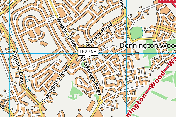 TF2 7NP map - OS VectorMap District (Ordnance Survey)
