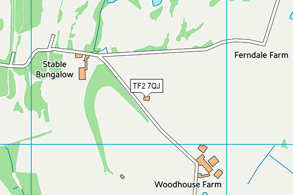 TF2 7QJ map - OS VectorMap District (Ordnance Survey)