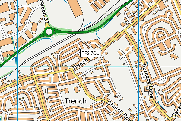 TF2 7QU map - OS VectorMap District (Ordnance Survey)