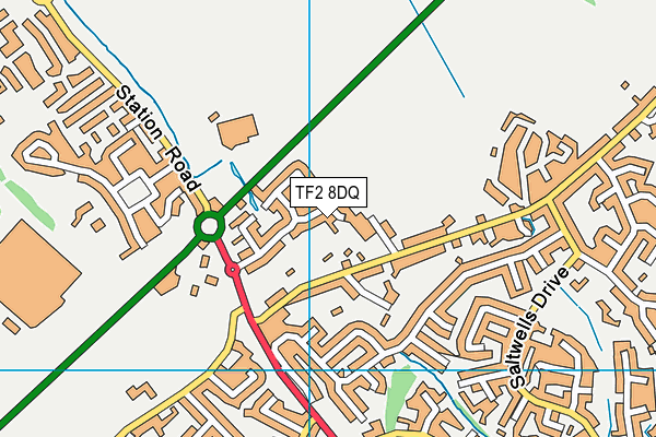 TF2 8DQ map - OS VectorMap District (Ordnance Survey)